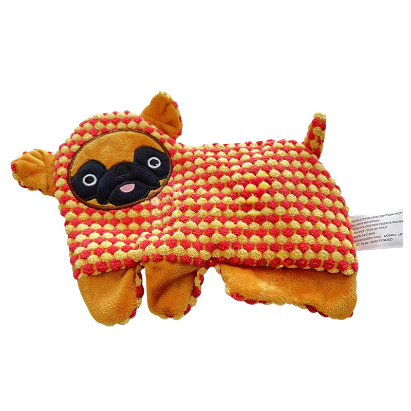 No-Stuffing Squeaky Crinkle Dog Toy
