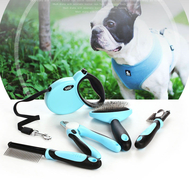 Five-Piece Pet Cleaning And Grooming Set