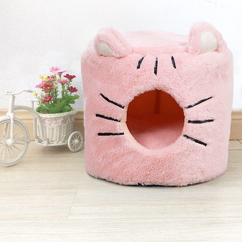 Warm Semi-Closed Round Pet Nest