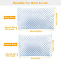 Cooling Memory Foam Pillow Ventilated Soft Bed Pillow With Cooling Gel Infused Memory Foam Heat Reducing Cooling Fiber Breathable Machine Wa