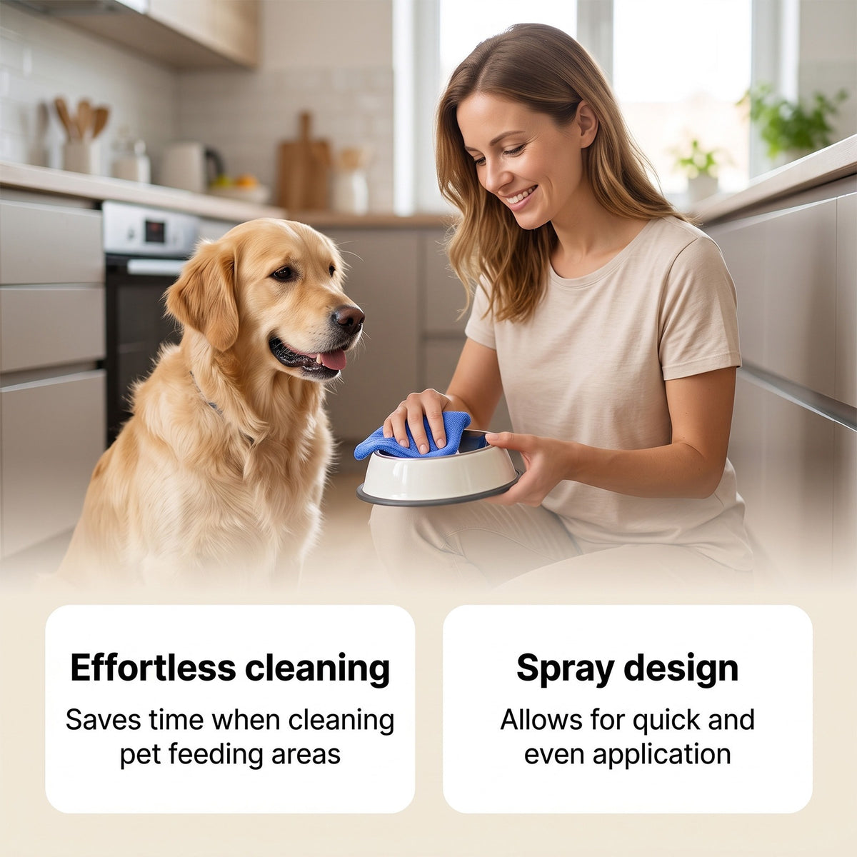 Portable Pet Feeder Cleaning Spray