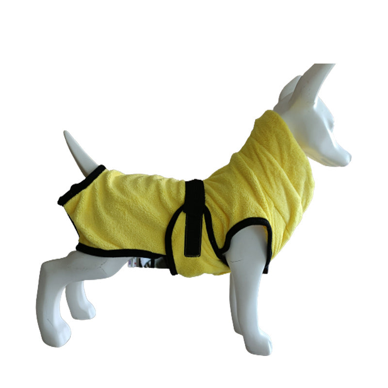 Thick Microfiber Absorbent Dog Bathrobe