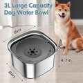 Large Floating Stainless Steel Pet Water Bowl