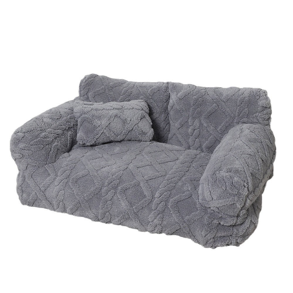 Pet Sofa Bed With Warming Features, Removable And Machine-Washable