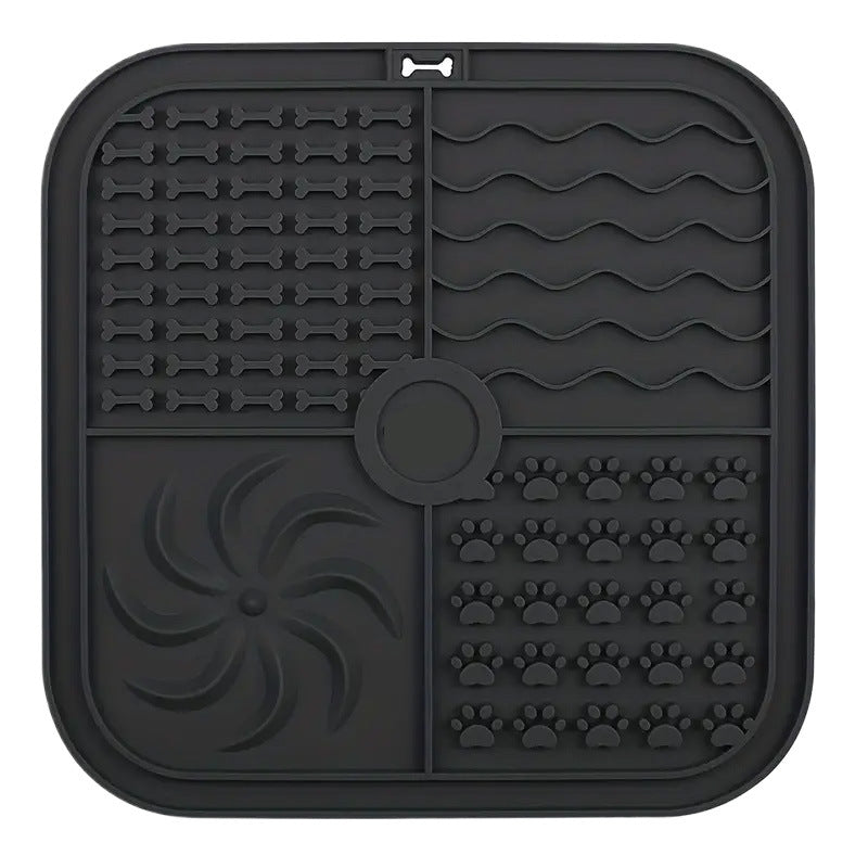 Bottom Suction Cup Non-Slip Silicone Pet Slow Food Mat