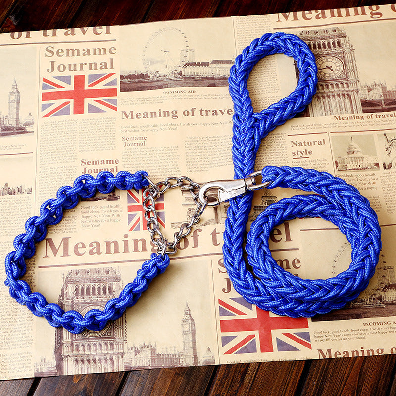 Strong Quality Dog Leashes Updated Color Col Stereotyped Rope Large Dog Leashes With P-Chain For Great Strength Dog