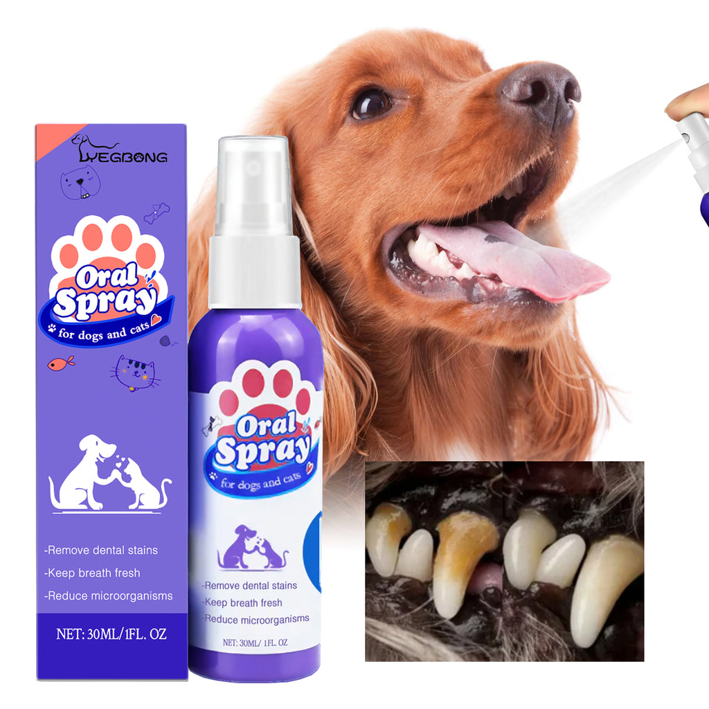 Stain-Removing Breath-Refreshing Pet Oral Spray