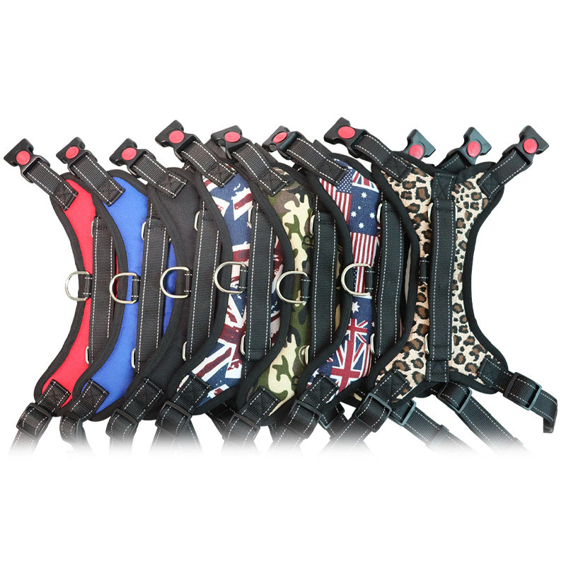 Explosion-Proof Medium Large Dog Pet Saddle Chest Strap