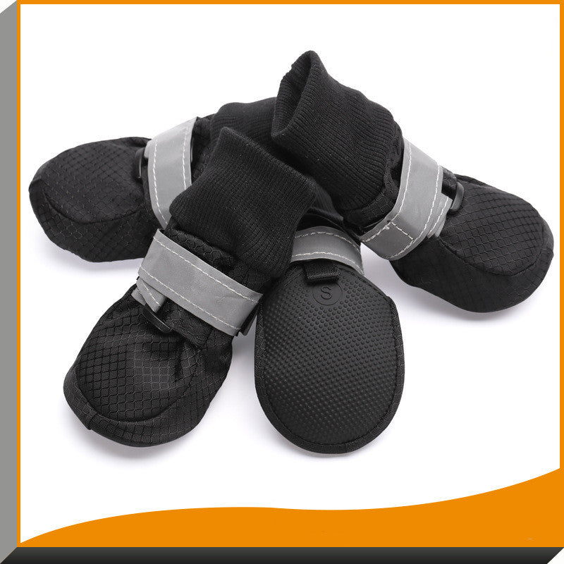 Spring And Autumn Warm Waterproof Dog Shoes