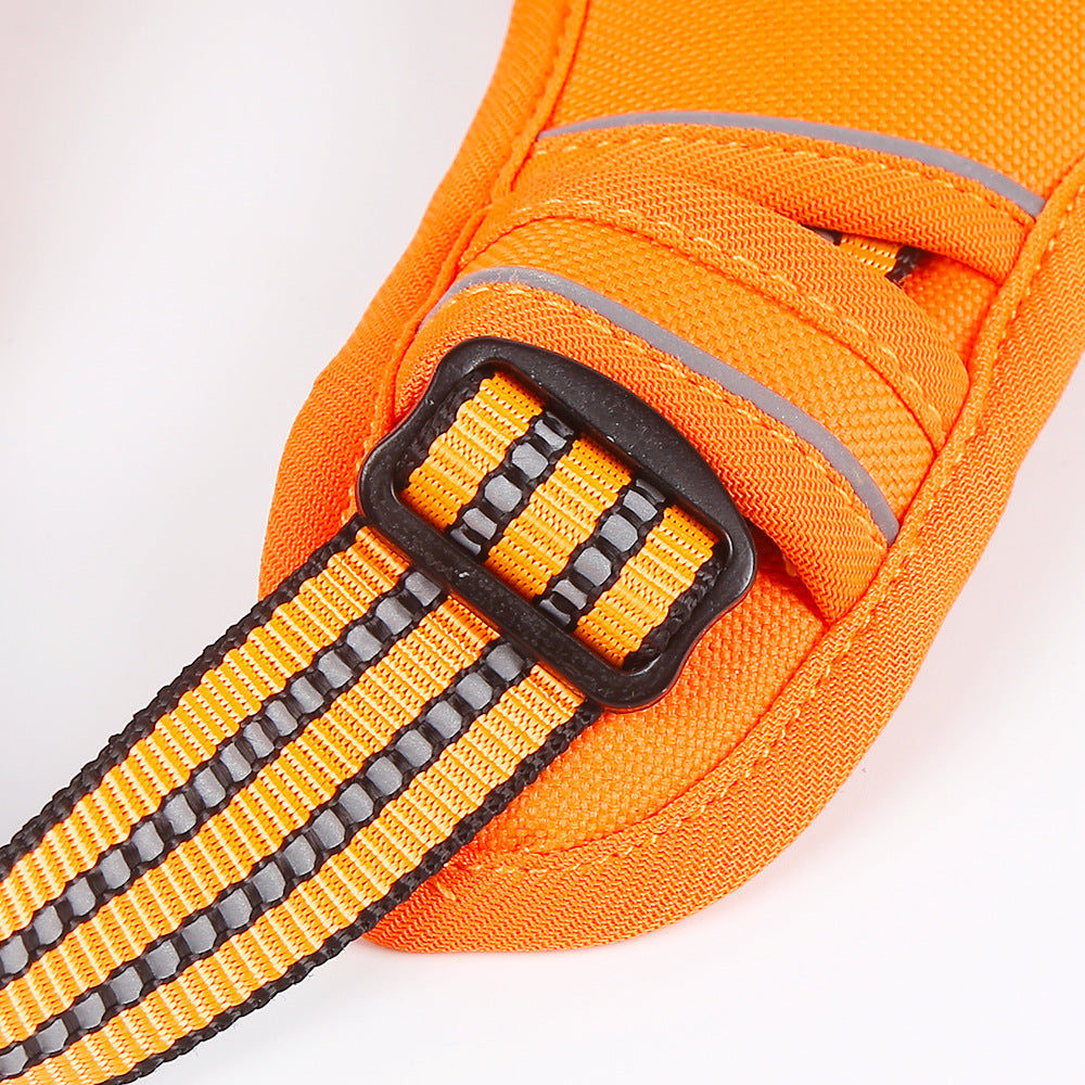 Universal Reflective Vest-Style Dog Leash Chest Back