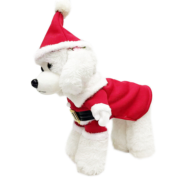 Dog Christmas Sweatshirt And Hat