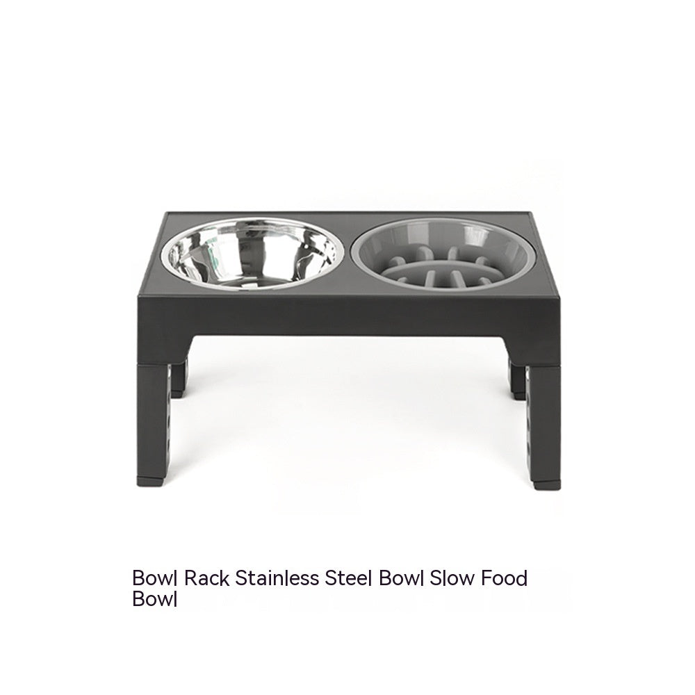 Lifting Slow Feeder Dog Bowl Rack