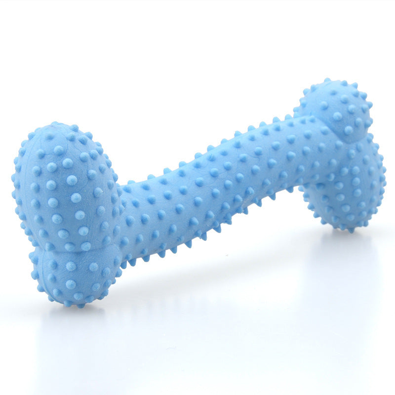 Dog Tpr Milk Flavor Prickly Bone Shaped Teething Toy