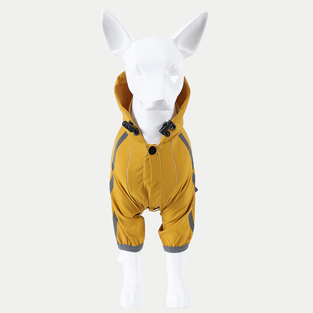 Reflective Waterproof Dog Raincoat With Hood