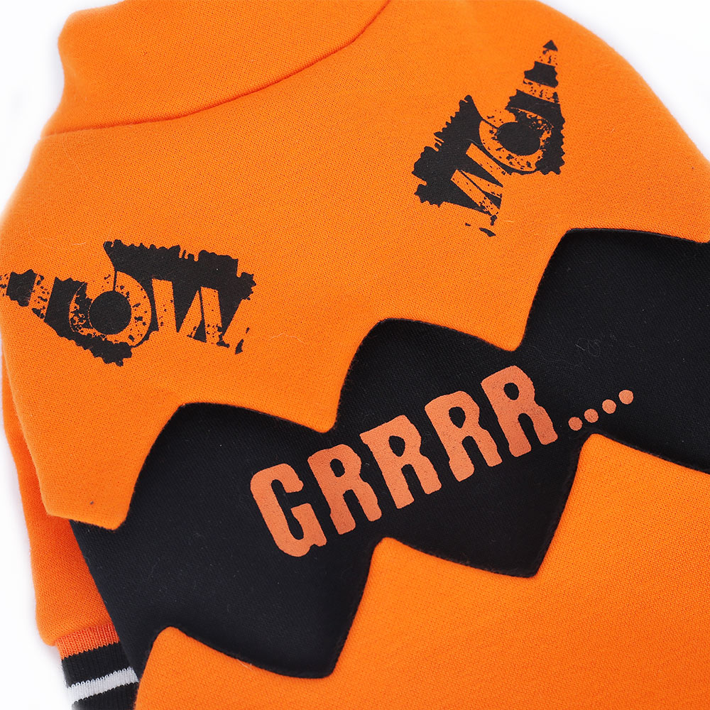 Halloween Pumpkin Dog Sweater Costume