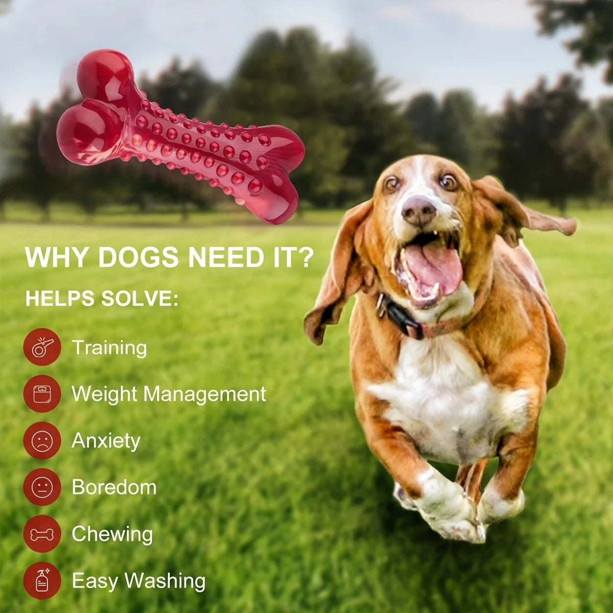 Natural Rubber Chew Toy Suitable For Aggressive Dogs - Durable And Long-Lasting Suitable For Dogs Chewing Heavy Objects