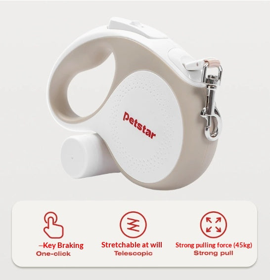 Automatic Retractable Dog Leash For Small And Medium-Sized Corgis