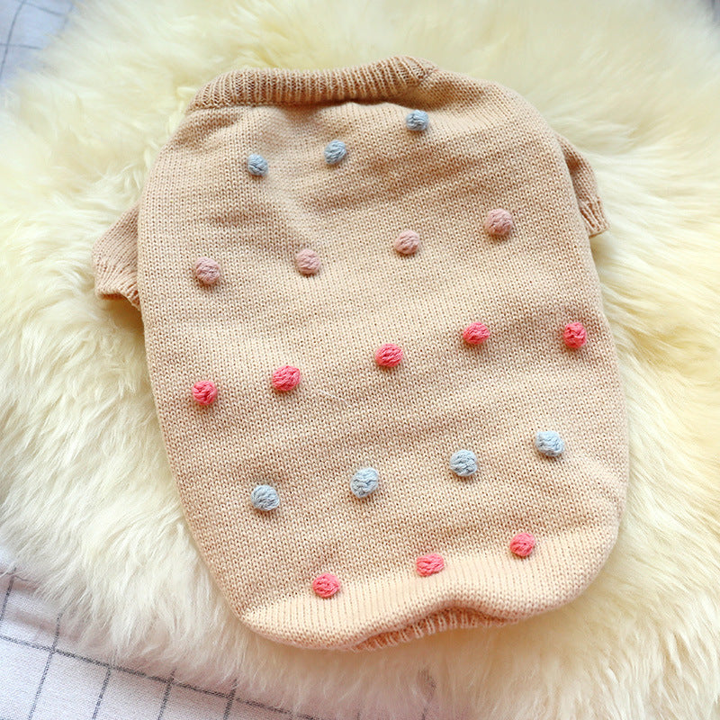 Autumn And Winter Warm French Cow Two-Legged Pet Clothes