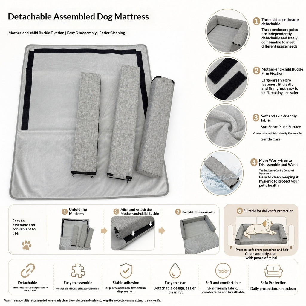 Soft Detachable Pet Sofa Mattress
