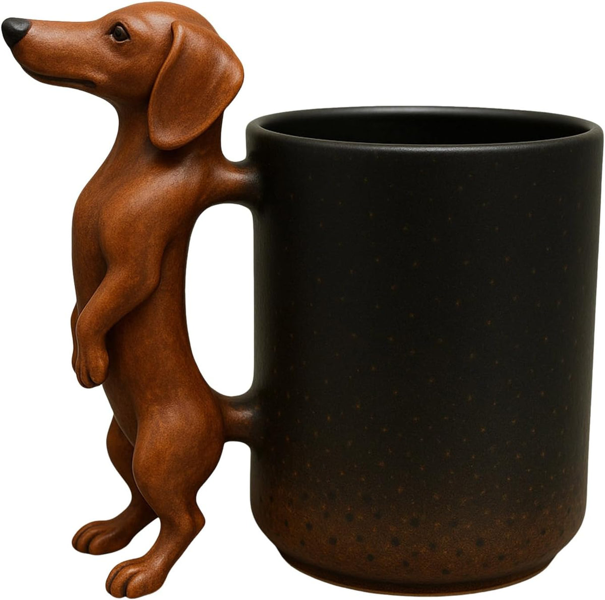 Handmade Dachshund Mug, Creative 3D Animal Shape Ceramic Mug,11 Oz 3D Animal Cup,Unique Dog Coffee Mugs Gift With Handle For Home