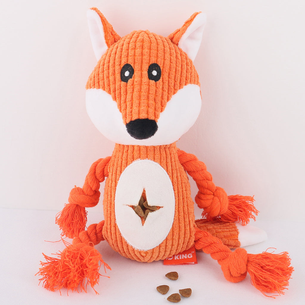 Knot-Interactive Sturdy And Bite-Resistant Plush Dog Toy
