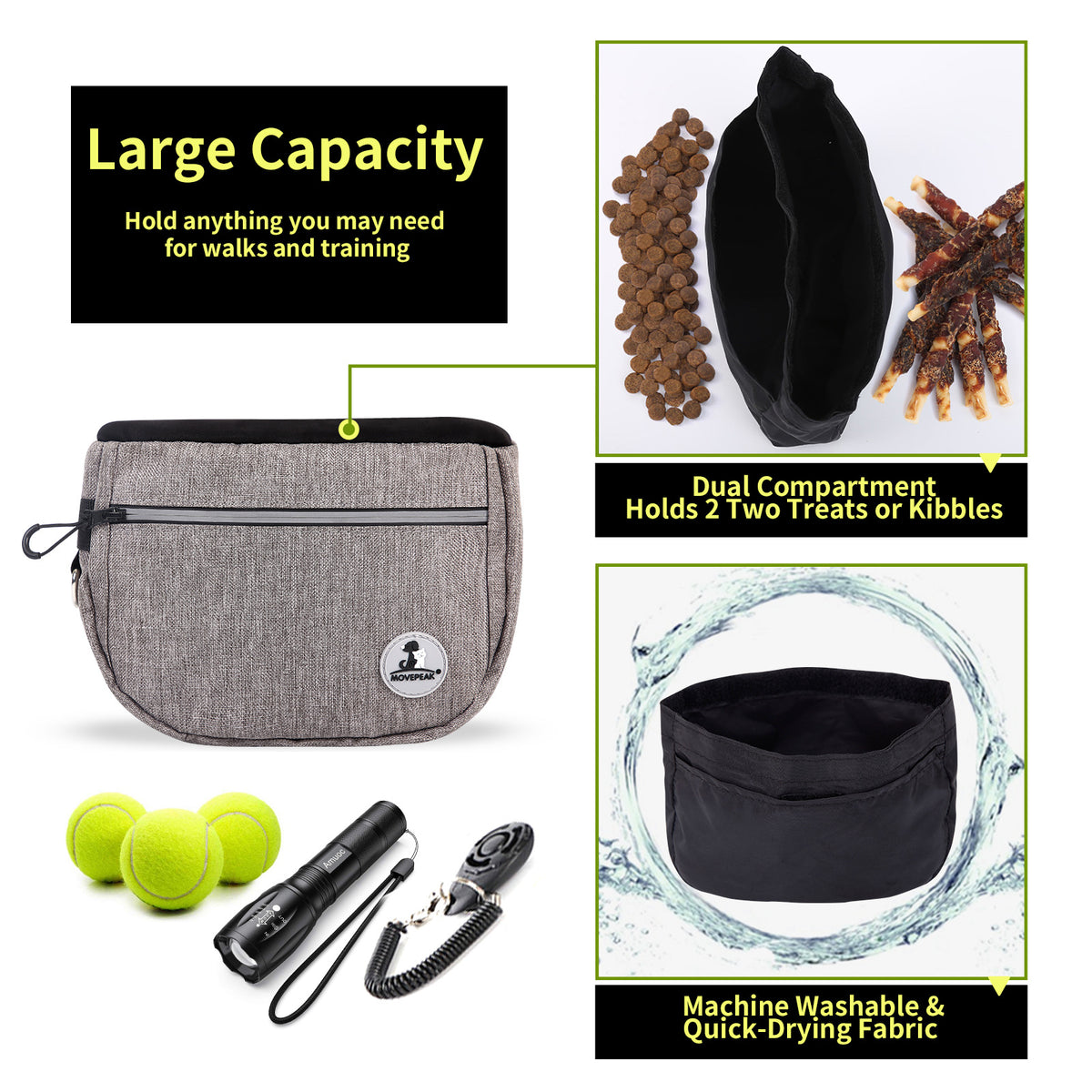Multi-Functional Outdoor Pet Waist Dog Snack Training Bag