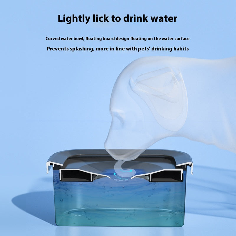 Pet Water Bowl Stainless Steel Floating Bowl Water Feeder Anti-Tumble