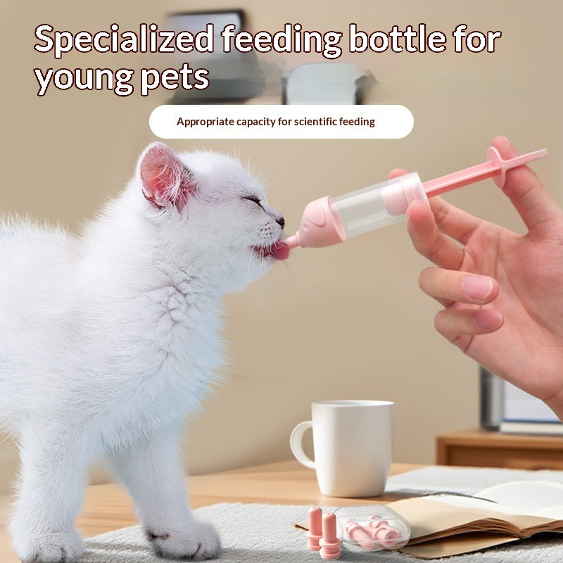 Milk Bottle Syringe Feeder for Cats