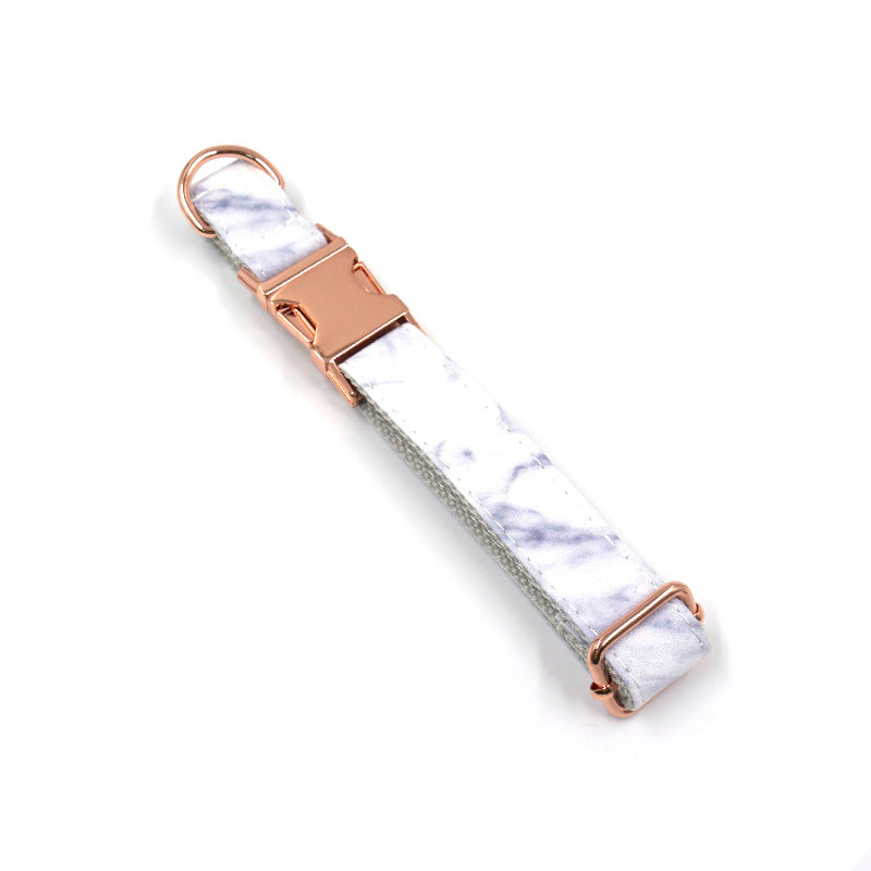Creative And Simple Marble Print Pet Collar