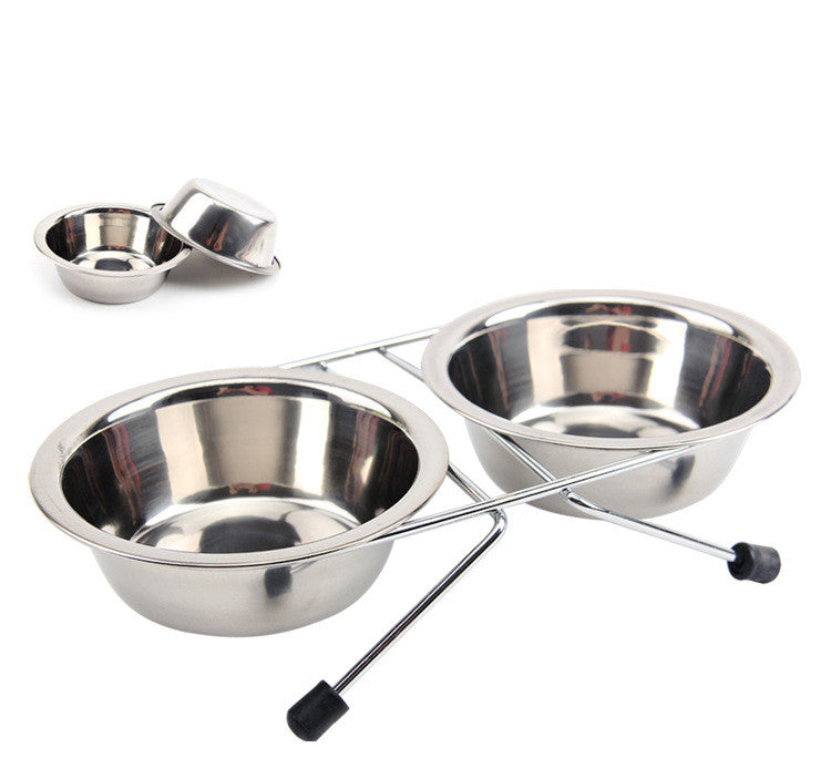 Stainless Steel Bowl For Pet Non Slip Band Bracket