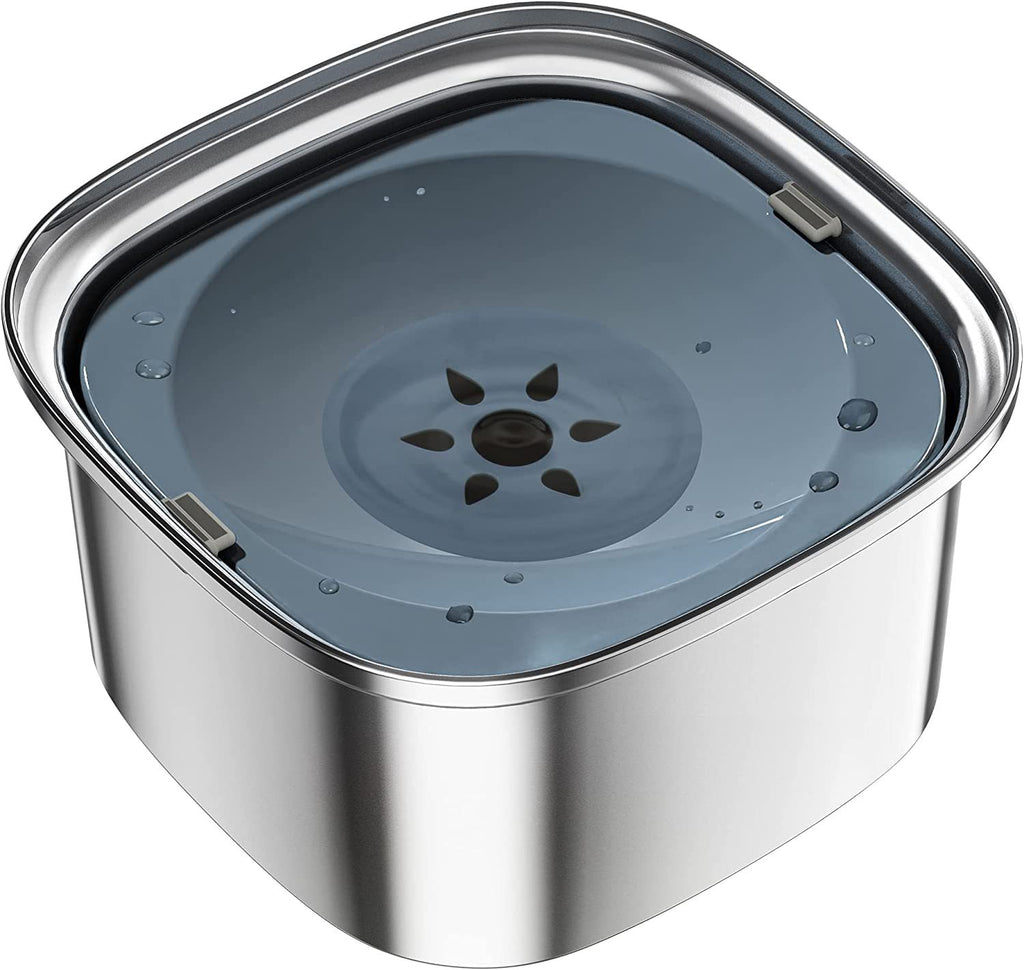 Large Floating Stainless Steel Pet Water Bowl