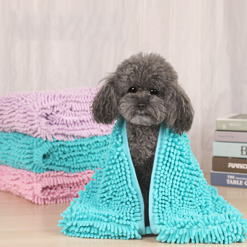 Simple Chenille Dog Absorbent Towel