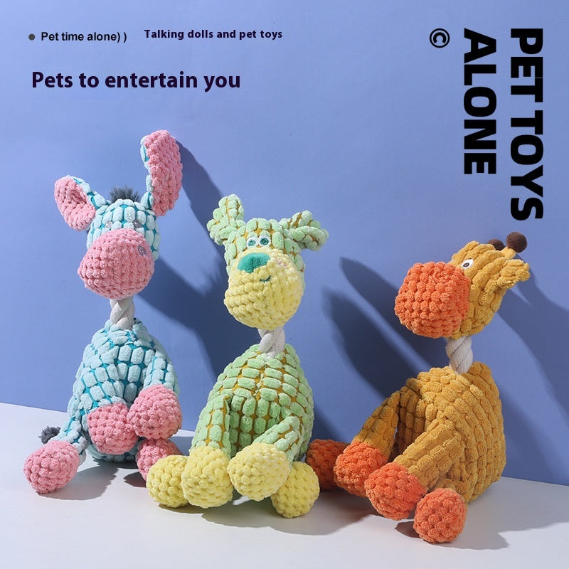Interactive Plush Dog Bite Toy