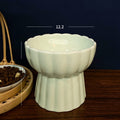 Ceramic Anti-Overturn Protection Cervical Slope High Feet Pet Bowl