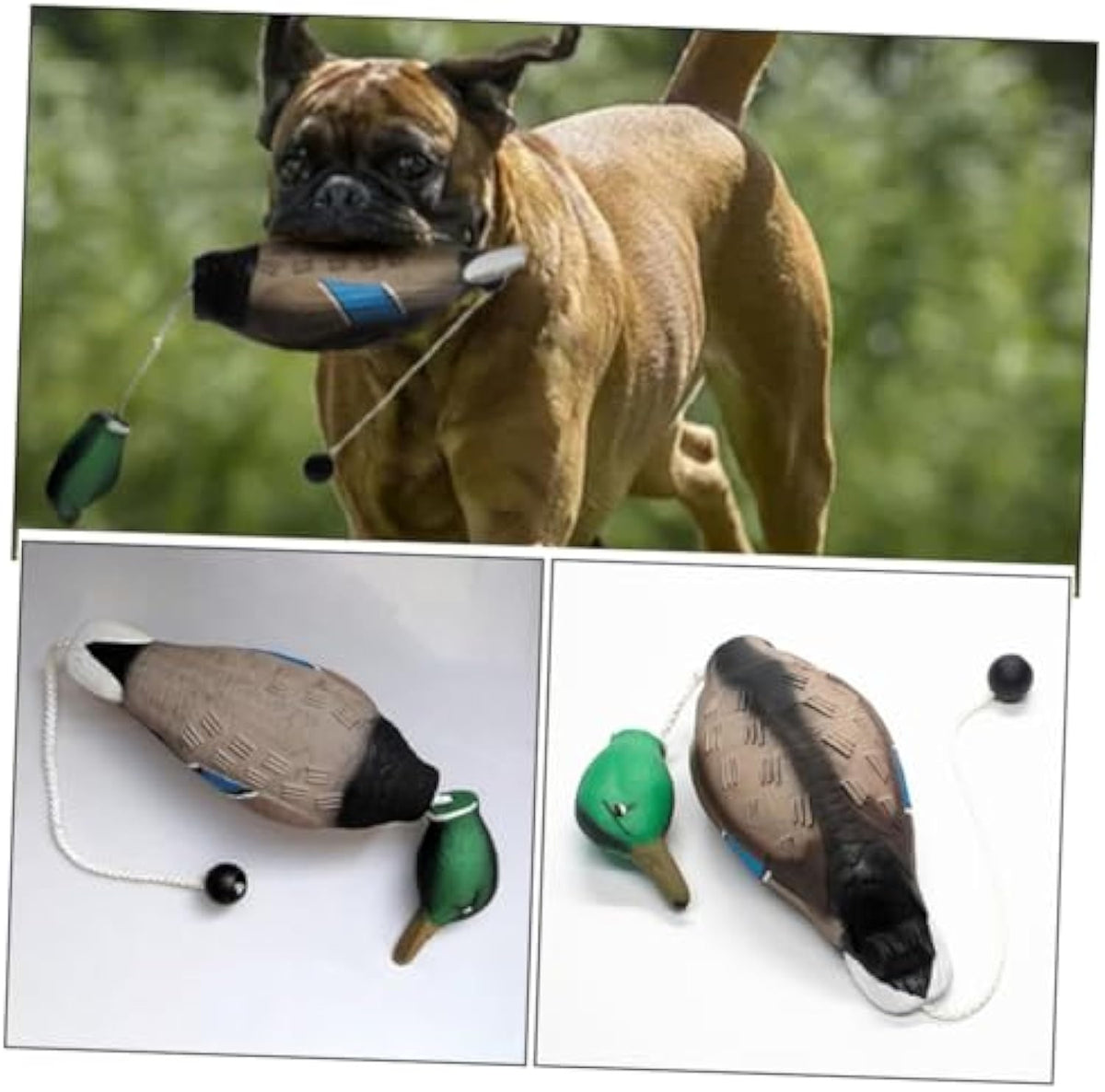 Stuffed Duck Dog Toy For Aggressive Chewers No Stuffing Teeth Grinding Quacking Sound For Dog Training And Throwing Durable Pet Toy For Fun