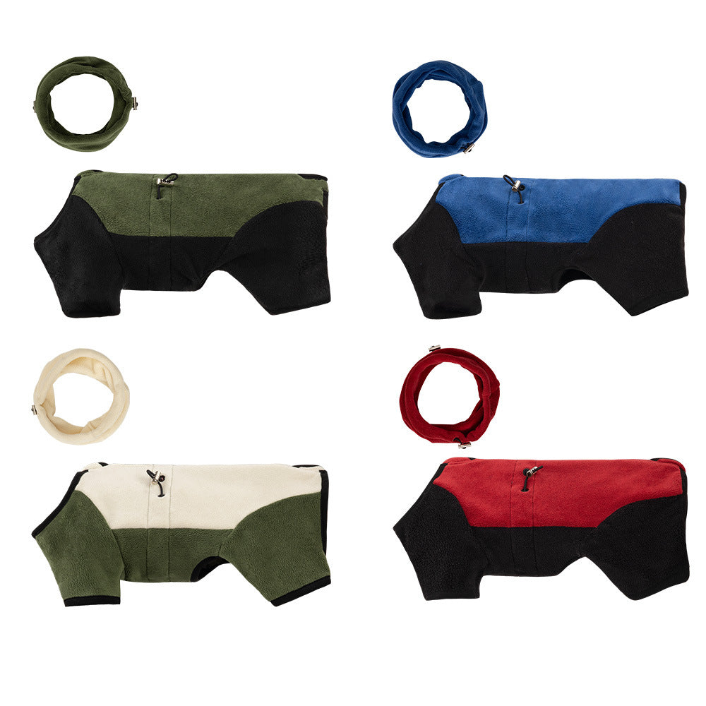Pet Warm Collar Detachable Windproof Four-Leg Clothes