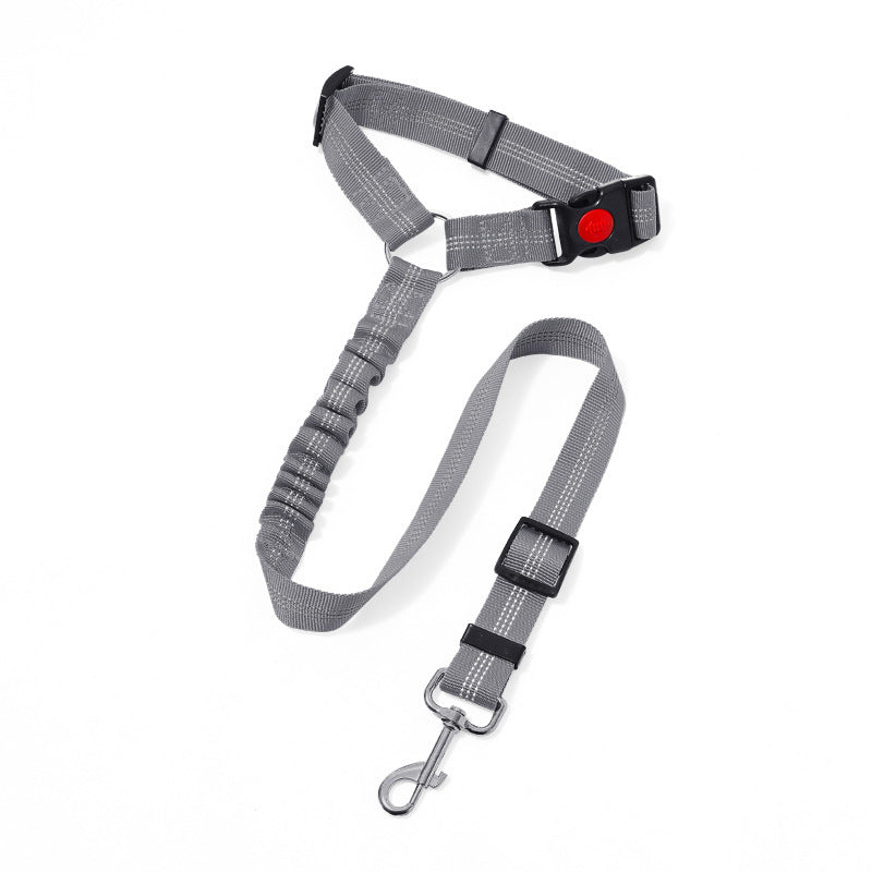 Pet Vehicle-Mounted Traction Rope Safety Belt