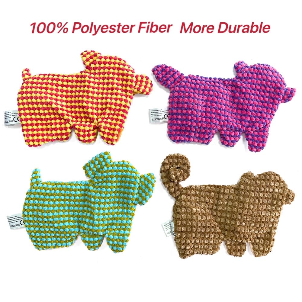 No-Stuffing Squeaky Crinkle Dog Toy