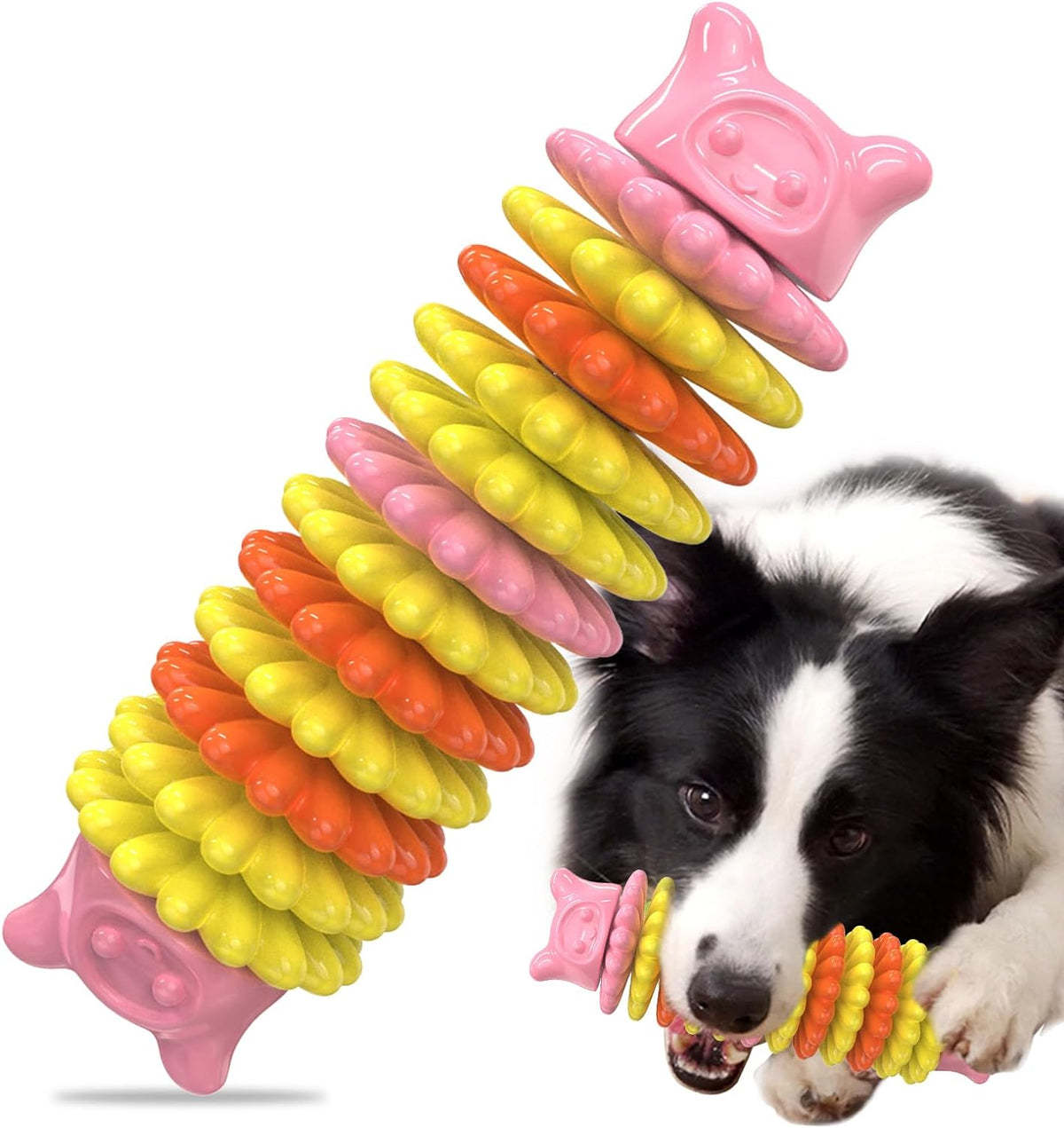 Rubber Caterpillar Dog Chew Toy