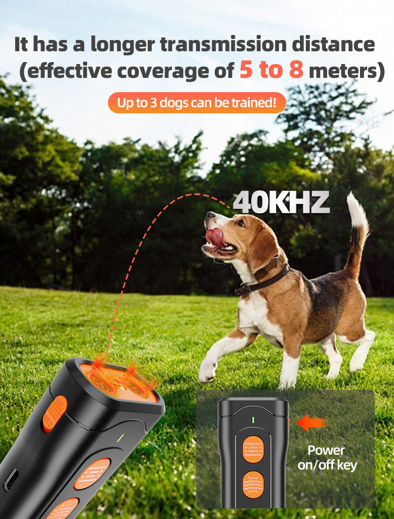 Handheld Ultrasonic Anti-Bark Dog Training Device