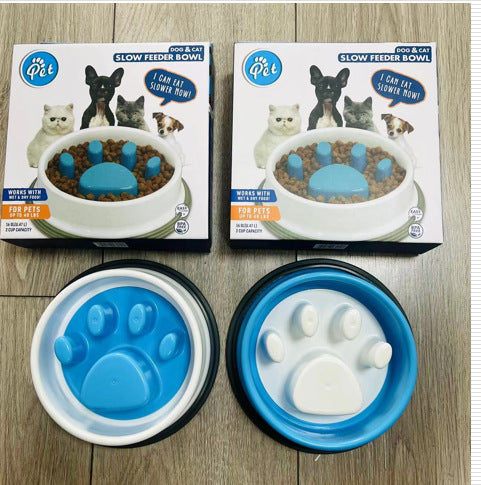 Slow-Feeding Anti-Choking And Non-Slip Pet Bowl