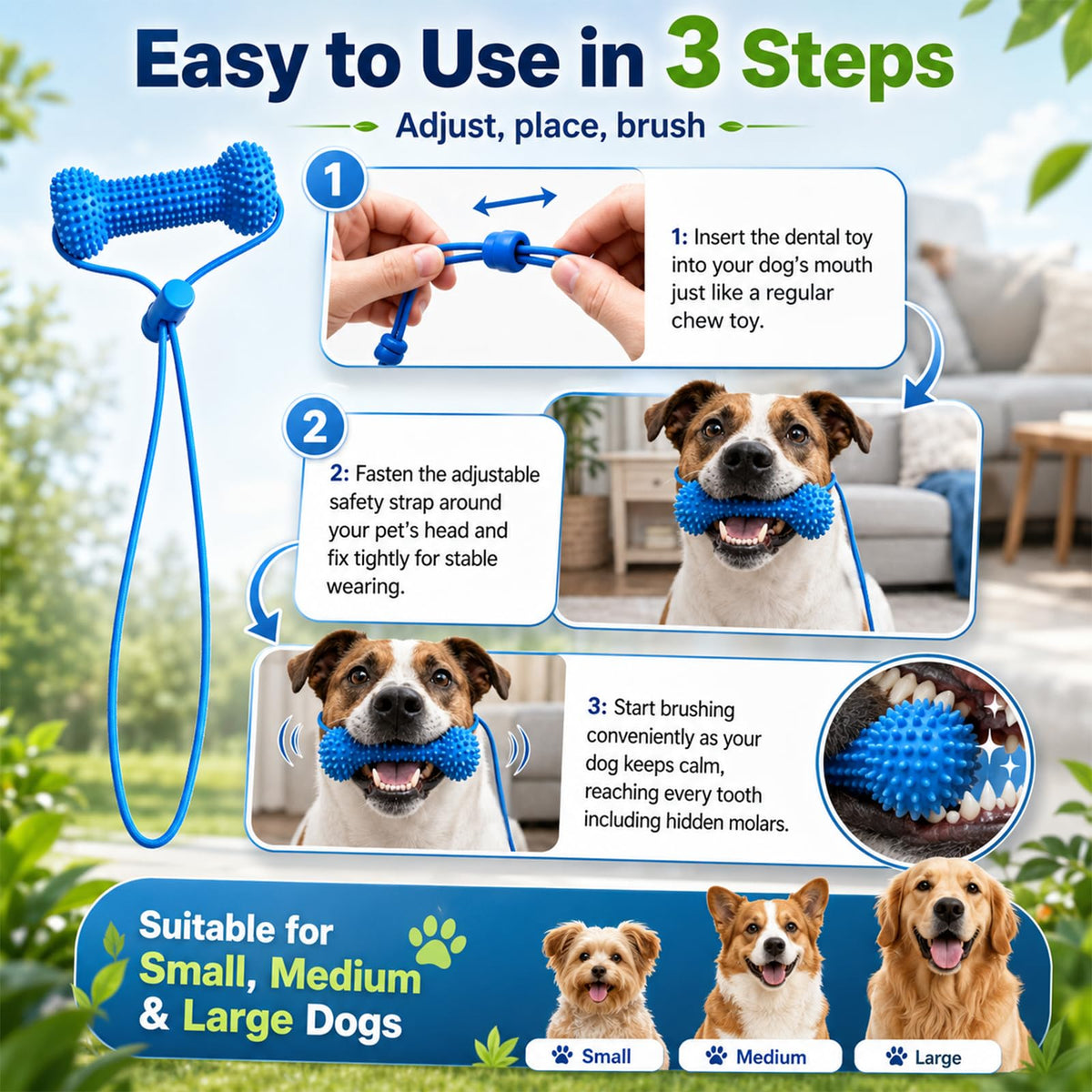 Chew And Brush Dog Toy