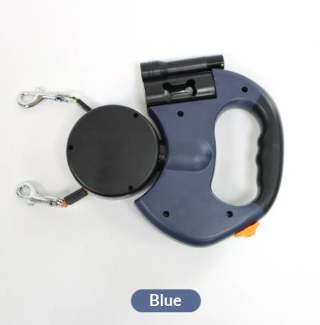 Double-Head Retractable Leash with Light
