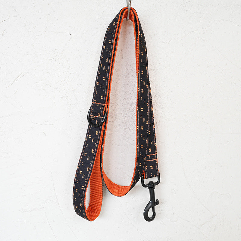 Cartoon Dog Collar And Leash Set