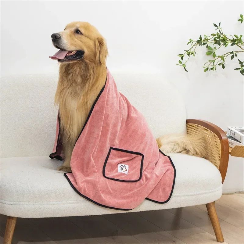 Water Absorbent Quick Drying Dog Bathrobe