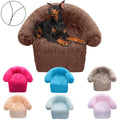 Zipper Removable Washable Plush Kennel Plush Blanket Integrated Pet Bed Dog Sofa Bed Delivery Standard