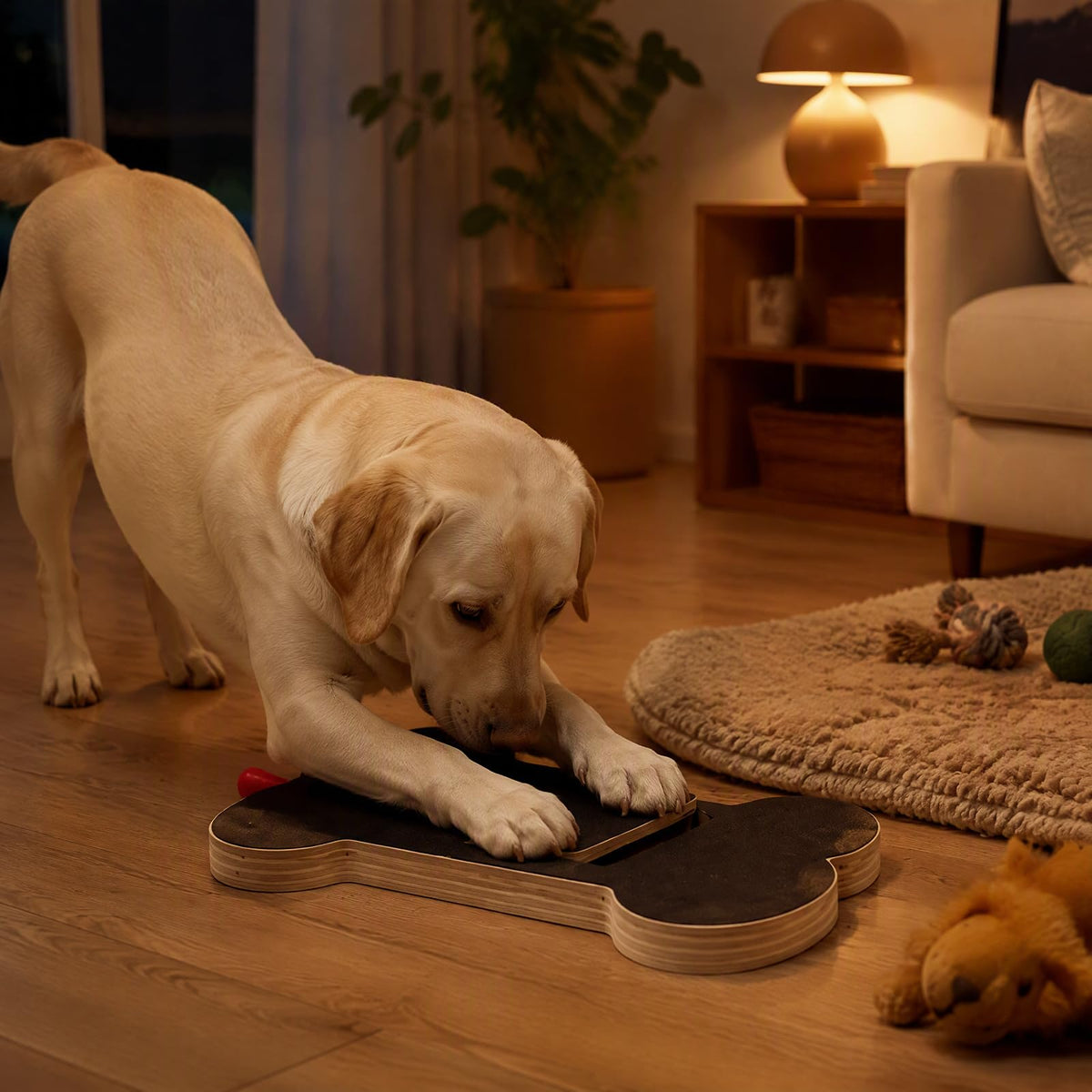 Dog Scratch Board With Treat Box, Dual - Sided Dog Nail File Board Wear - Resistant Pet Nail Scratcher, Stress - Free Indoor Dog Nail Groomi
