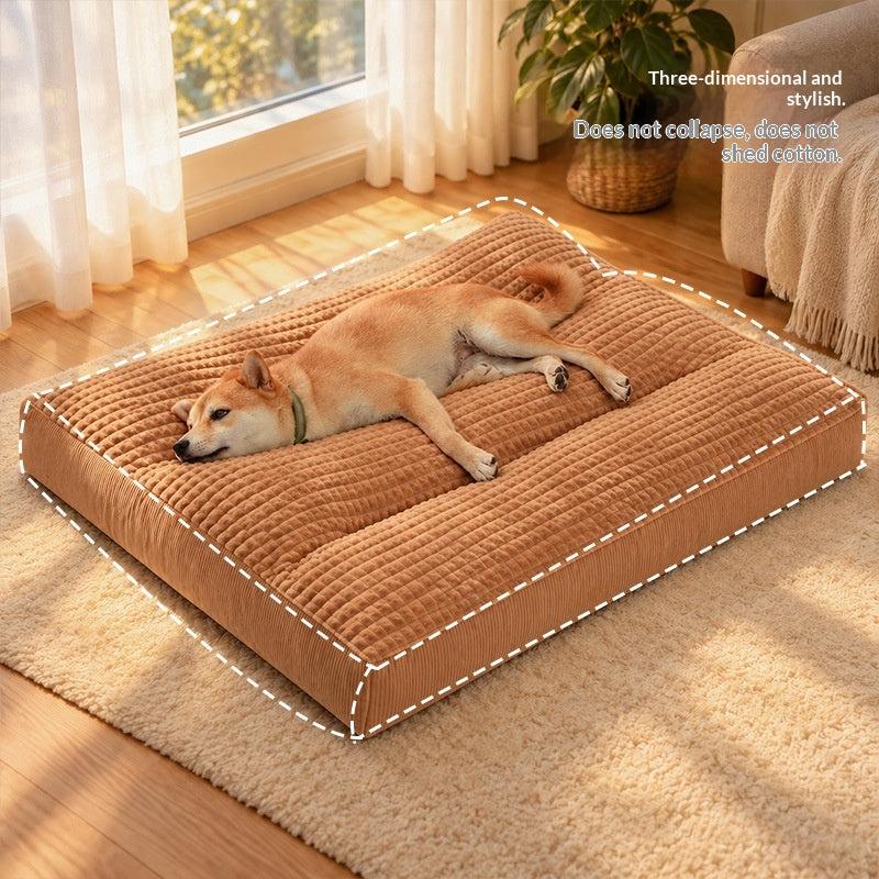 Removable And Washable All-Season Large Dog Bed Mat