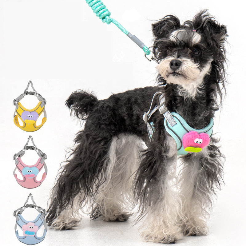 No Pull Dog Harness With Multifunction Dog Leash,Soft Adjustable No Choke Escape Proof Pet Harness Vest For Medium Dogs