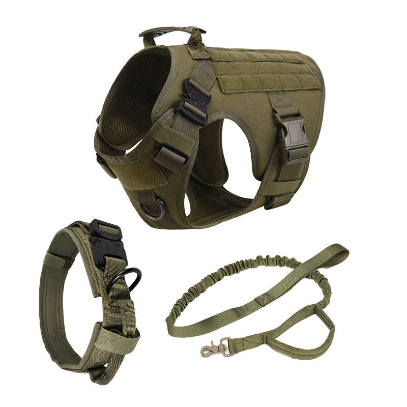 Dog Harness Set, Dog Harness Collar Leash Set, No Pull Dog Vest Harness